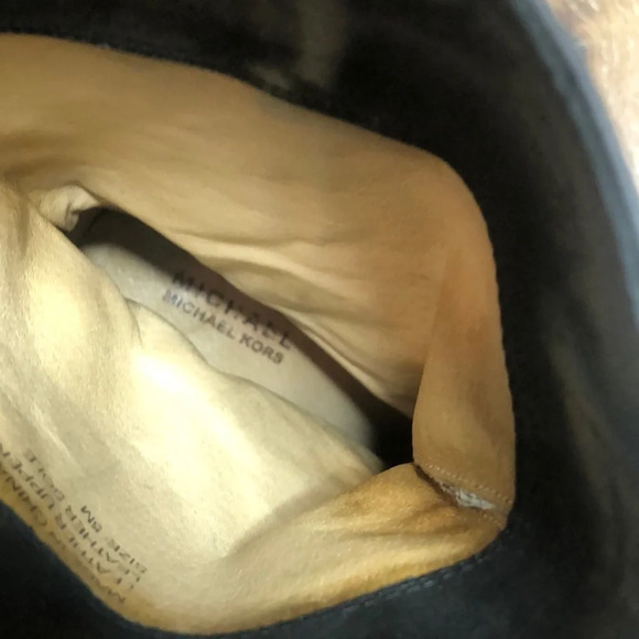 Michael Michael Kors Black Square Toe Boots Size 5 - Picture 5 of 9